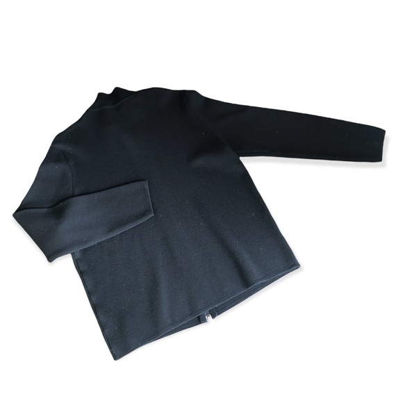 Vintage Gran Sasso Italy Black Wool Full Zip Cardigan Jacket Men’s XL? - Picture 6 of 6